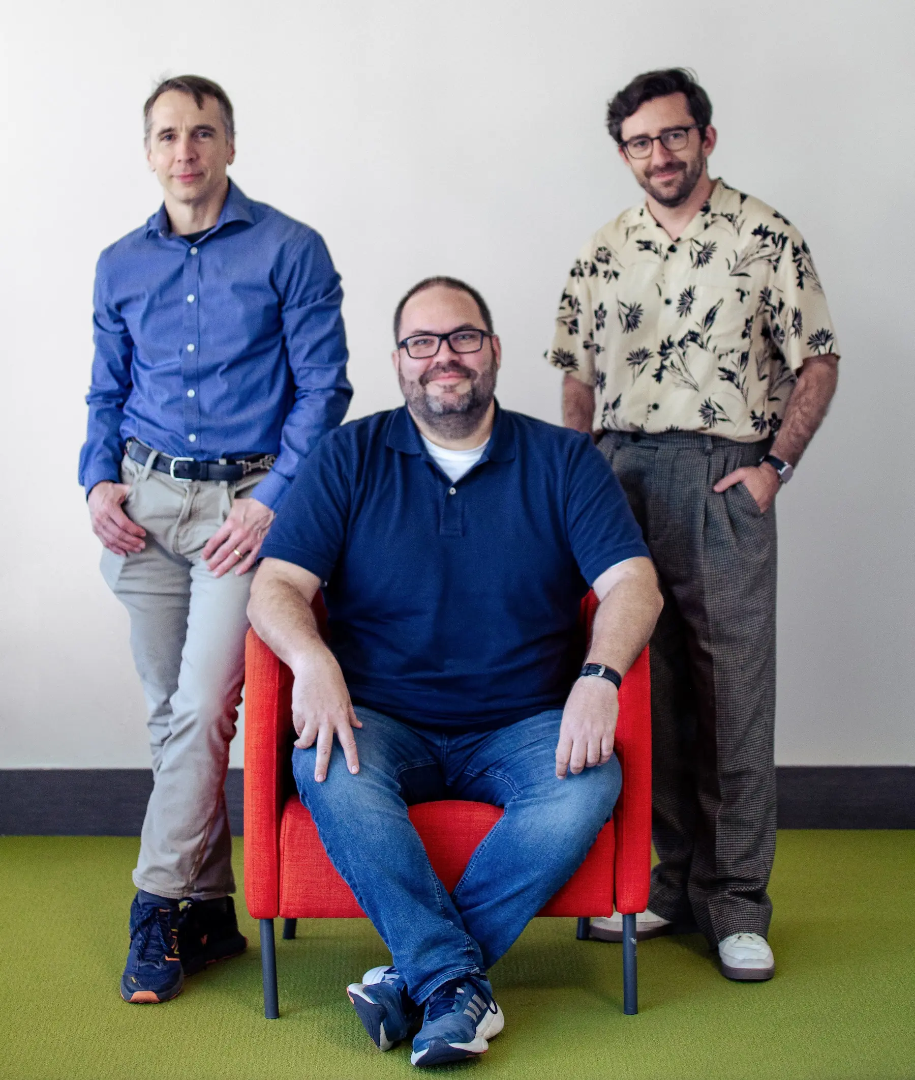 Photo of Andrew, Ben, and Richard